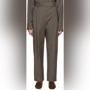 Toteme Brown Wool Women's Trousers